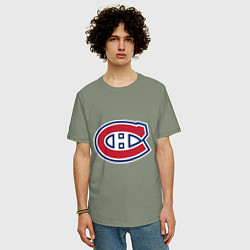 Футболка оверсайз мужская Montreal Canadiens, цвет: авокадо — фото 2