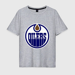 Мужская футболка оверсайз Edmonton Oilers