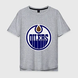 Мужская футболка оверсайз Edmonton Oilers