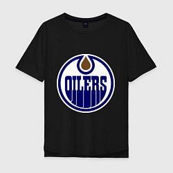 Мужская футболка оверсайз Edmonton Oilers