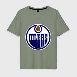 Мужская футболка оверсайз Edmonton Oilers