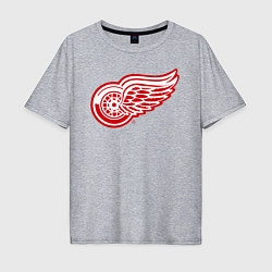 Футболка оверсайз мужская Detroit Red Wings, цвет: меланж