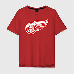 Футболка оверсайз мужская Detroit Red Wings, цвет: красный