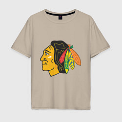 Мужская футболка оверсайз Chicago Blackhawks