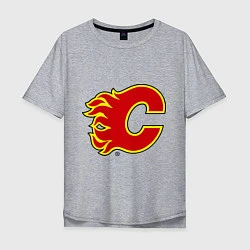 Мужская футболка оверсайз Calgary Flames