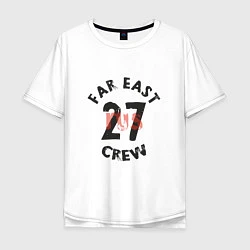 Футболка оверсайз мужская Far East 27 Crew, цвет: белый