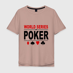 Мужская футболка оверсайз World series of poker