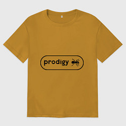 Футболка оверсайз мужская Prodigy лого с муравьем, цвет: горчичный