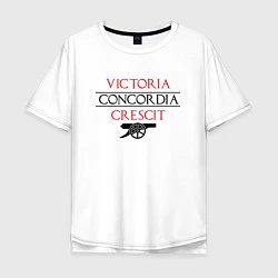 Футболка оверсайз мужская Arsenal: Concordia Crescit, цвет: белый