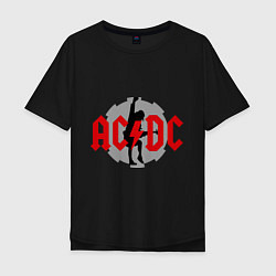 Мужская футболка оверсайз AC/DC: Angus Young