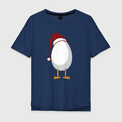 Мужская футболка оверсайз Яйцо крутое в шапке 2017