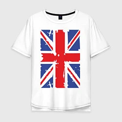 Мужская футболка оверсайз Британский флаг