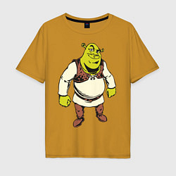 Футболка оверсайз мужская Shrek 3, цвет: горчичный