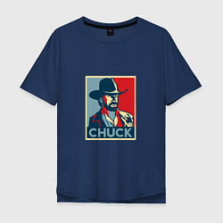 Мужская футболка оверсайз Chuck Poster