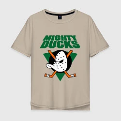 Мужская футболка оверсайз Anaheim Mighty Ducks