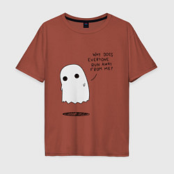 Мужская футболка оверсайз Ghost
