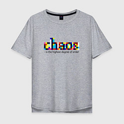 Мужская футболка оверсайз Хаос- высшая степень порядка