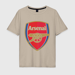 Футболка оверсайз мужская Arsenal FC, цвет: миндальный