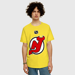 Футболка оверсайз мужская New Jersey Devils: Kovalchuk 17, цвет: желтый — фото 2