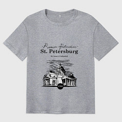 Мужская футболка оверсайз St. Isaac's Cathedral