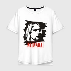 Мужская футболка оверсайз Nirvana: Kurt Cobain