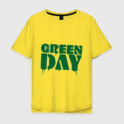 Футболка оверсайз мужская Green Day, цвет: желтый