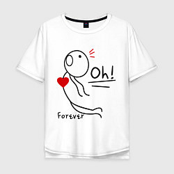 Мужская футболка оверсайз Oh: Forever
