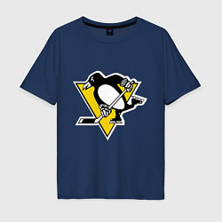 Мужская футболка оверсайз Pittsburgh Penguins