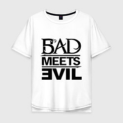 Мужская футболка оверсайз Bad Meets Evil