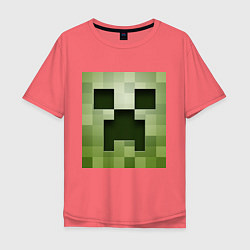 Мужская футболка оверсайз Мinecraft creeper