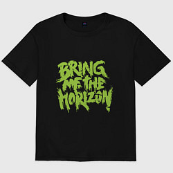 Футболка оверсайз мужская Bring me the horizon, цвет: черный