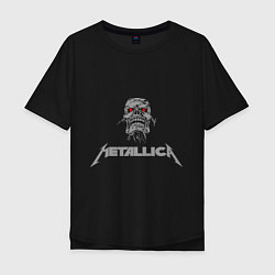 Мужская футболка оверсайз Metallica scool