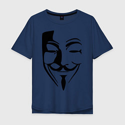 Мужская футболка оверсайз Vendetta Mask