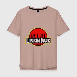 Мужская футболка оверсайз Linkin Park: Jurassic Park