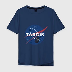 Мужская футболка оверсайз Tardis NASA