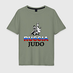 Мужская футболка оверсайз Russia judo