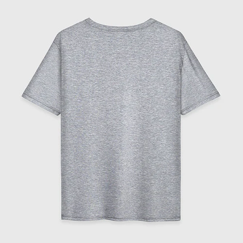 Мужская футболка оверсайз Дзюдо: иероглиф / Меланж – фото 2