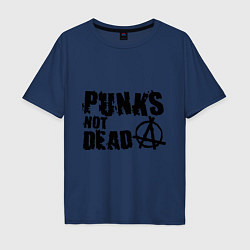 Мужская футболка оверсайз Punks not dead