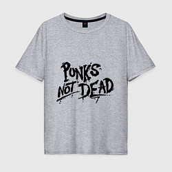 Мужская футболка оверсайз Punks not dead