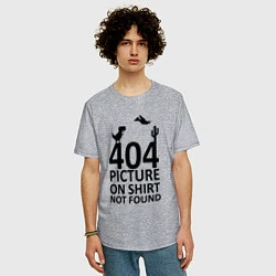 Футболка оверсайз мужская 404, цвет: меланж — фото 2