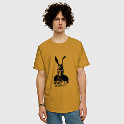 Футболка оверсайз мужская Wake Up 28:06:42:12, цвет: горчичный — фото 2