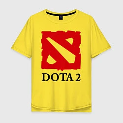 Мужская футболка оверсайз Dota 2: Logo