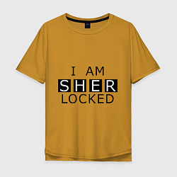 Мужская футболка оверсайз I am Sherlocked