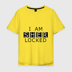 Мужская футболка оверсайз I am Sherlocked