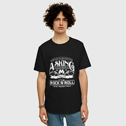 Футболка оверсайз мужская Asking Alexandria: Rock'n'Roll, цвет: черный — фото 2