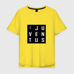 Футболка оверсайз мужская Juventus FC: Black Collection, цвет: желтый