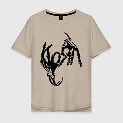 Мужская футболка оверсайз Korn bones