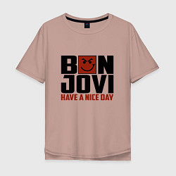 Мужская футболка оверсайз Bon Jovi: Nice day