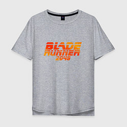 Футболка оверсайз мужская Blade Runner 2049, цвет: меланж