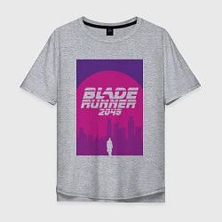 Футболка оверсайз мужская Blade Runner 2049: Purple, цвет: меланж